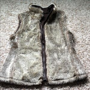 Gap reversible fur vest